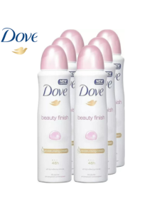 Dove Deodorant Spray Beauty Finish 150ml - pack of 6