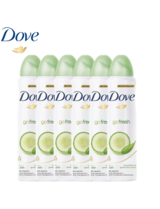 Dove Deodorant Spray Go Fresh 150ml - pack of 6