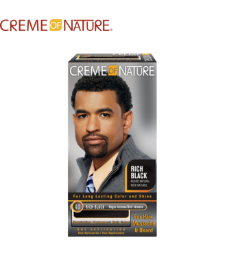 Creme of Nature GEL COLOR FOR MEN'S #4.0 RICH BLACK 12-KIT